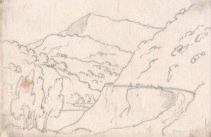 Entre Tavarnelle amp; Capriano de John Robert Cozens