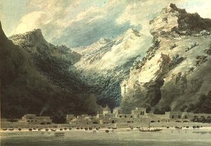 Cetera, un pueblo pesquero en el Golfo de Salerno de John Robert Cozens