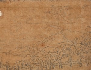 Costa de Vietri desde Salerno, 22 de septiembre de John Robert Cozens