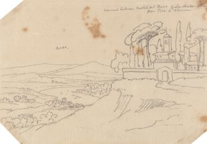 Convento entre Castel del Bosco y La Strada Scala de John Robert Cozens