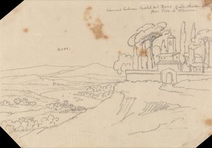 Convento entre Castel del Bosco y La Strada Scala de John Robert Cozens