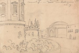 Convento cerca de Ponte Nuovo, 19 de octubre de John Robert Cozens