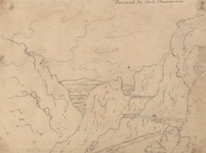 Descenso al Puente de Beauvoisin de John Robert Cozens