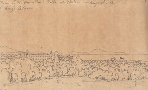 De la Villa de Sir W. Hamilton en Portici, 12 de agosto. de John Robert Cozens