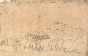 Desde el Palacio de Portici, 7 de septiembre de John Robert Cozens