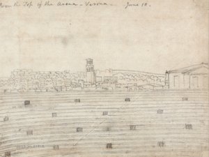 Desde lo alto de la Arena, Verona de John Robert Cozens