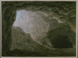 Gruta en la Campagna de John Robert Cozens
