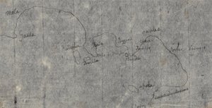 Mapa del Golfo de Nápoles de John Robert Cozens