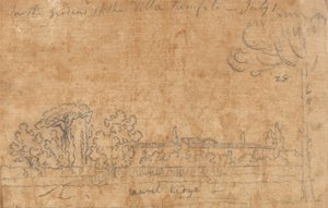 En los jardines de Villa Pamphili, 1 de julio de John Robert Cozens