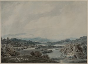 Paisaje italiano, c. 1790-1792 de John Robert Cozens