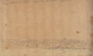 Palacio del Rey en Portici desde el Boschetto, 2 de septiembre de John Robert Cozens