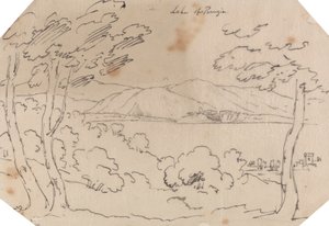 Lago de Perugia de John Robert Cozens