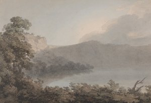 Lago de Vico Entre Roma y Florencia de John Robert Cozens