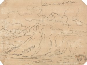 Lago en la cima del Mont Cenis