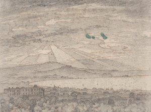 Nápoles desde la Villa de Sir William Hamilton, Portici de John Robert Cozens