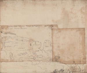 Cerca de Terracina, entre Roma y Nápoles, octubre de 1777 de John Robert Cozens