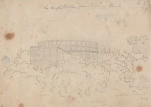 El Anfiteatro visto desde S. Pietro in Vinculo de John Robert Cozens
