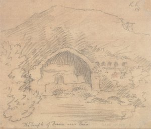 El Templo de Diana cerca de Baia de John Robert Cozens