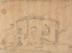 Templo de Venus en la bahía de Baia, 2 de diciembre de John Robert Cozens