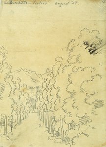 Bosque, de un álbum de trazados de John Robert Cozens