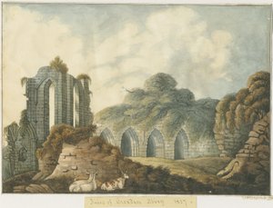Croxden Abbey: acuarela