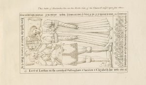 Iglesia de Standon - Tumba de Francis Rose: dibujo a pluma, s.f. [siglo XIX]