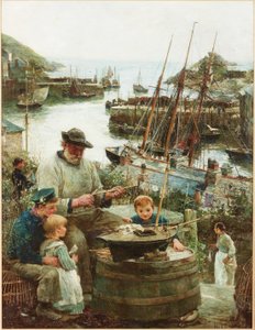 Fabricante de Modelos de Barcos con Puerto, 1908 de John Robertson Reid