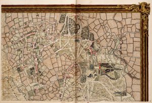 Mapa de Hackney, Waltham y Wanstead de John Rocque