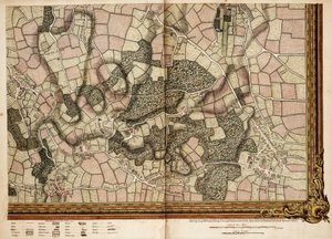 Mapa de Mottingham, Bromley y Chislehurst de John Rocque