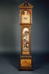 Un Reloj de Pie con Frontón de finales del siglo XIX