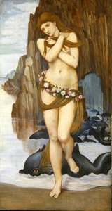 Venus emergiendo del mar, principios de 1870 de John Roddam Spencer Stanhope