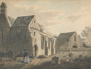 Iglesia, cementerio y figuras (El cementerio) de John Roe of Warwick