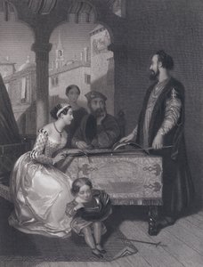 Gentile Bellini y los descendientes del gran Enrico Dandolo de John Rogers (after) Herbert