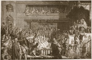 La absolución de los siete obispos, 1688, ilustración de 