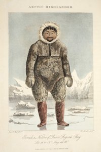 Highlander ártico, Ervick, un nativo de Prince Regents Bay, ilustración de 