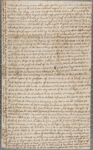 Carta de John Row, un estudiante en St Andrews, a su tío, 1691 de John Row