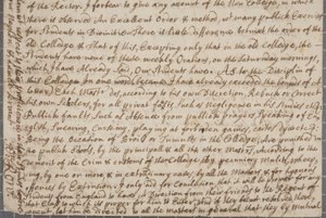 Una carta de John Row, un estudiante en St Andrews, a su tío, 1691 de John Row