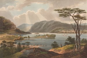Vista desde Fishkill mirando hacia West-Point No. 15 del Portafolio del Río Hudson, 1825