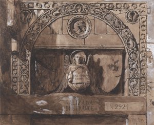 Cabezal de puerta del Palazzo Contarini della Porta di Ferro de John Ruskin