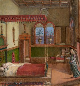 Dibujo del Sueño de Santa Úrsula de Carpaccio, 1876