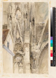 Entrada al transepto sur de la Catedral de Rouen, 1854 de John Ruskin