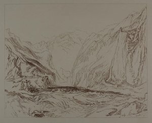 Escena de montaña de arena