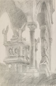 Estudio de la tumba de Mastino II della Scala en Verona