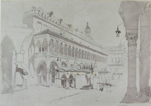 El Palazzo della Ragione y la Piazza delle Erbe, Padua, mayo de 1841 de John Ruskin