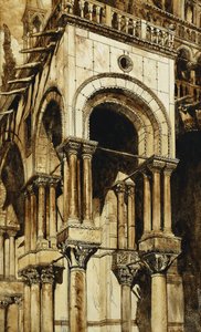 El pórtico suroeste de San de John Ruskin
