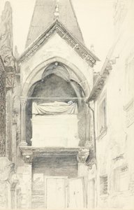 La tumba de Cangrande I della Scala, Verona, 28 de mayo-29 de junio de 1869 de John Ruskin