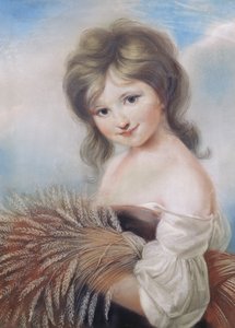 La chica de la cosecha, c.1780 de John Russell