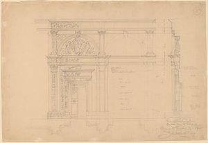 Catedral de Siena, Entrada a la Biblioteca de John Russell Pope