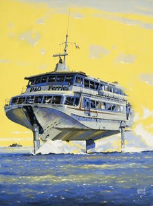 Jetfoil a través del Canal de la Mancha de John S. Smith