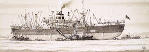 Arrastreros rusos rodean un buque factoría de John S. Smith